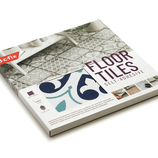 selbstklebende Bodenfliesen Oriental Flower (11er Set) image number null